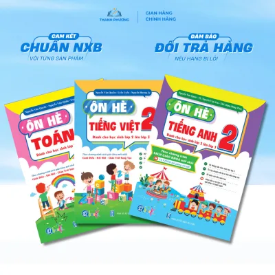 Sách - Ôn Hè Toán Và Tiếng Việt, Tiếng Anh Lớp 2 Dành Cho Học Sinh Lớp 2 Lên Lớp 3