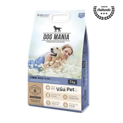 THỨC ĂN HẠT CHO CHÓ DOG MANIA 5kg(HÀN QUỐC) ( thức ăn khô,thức ăn hạt, cám chó)