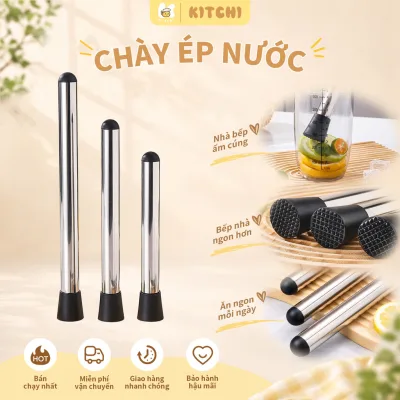 20/25/30cm Chày Dầm Pha Chế Cocktail Inox ,Ép nhanh nước trái cây, có thể dùng để nghiền trái cây, nước sốt, v.v.