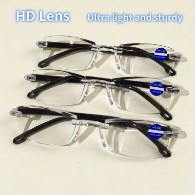 🎶Kính lão đọc sách có độ +100-+400 gọng vuông chống ánh sáng anh thoải mái thời trang cho nam nữ