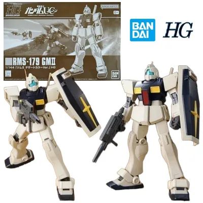 BANDAI PB HG 1/144 GM II Sa mạc màu 14cm Anime gốc Hành động búp bê lắp ráp lên đến mô hình đồ chơi trẻ em bộ sưu tập quà tặng