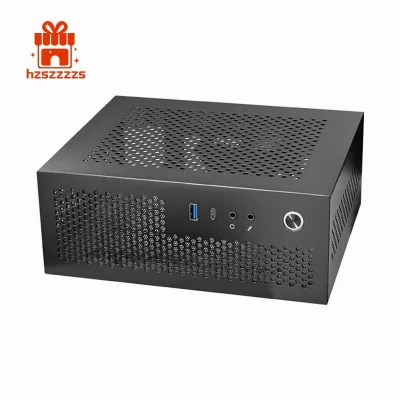 A09 HTPC Vỏ Máy Tính Mini ITX Chơi Game PC Khung Máy Tính Để Bàn Khung Máy Tính USB3.0 Type-C Vỏ Máy Tính Gia Đình Dễ Dàng Lắp Đặt Màu Đen