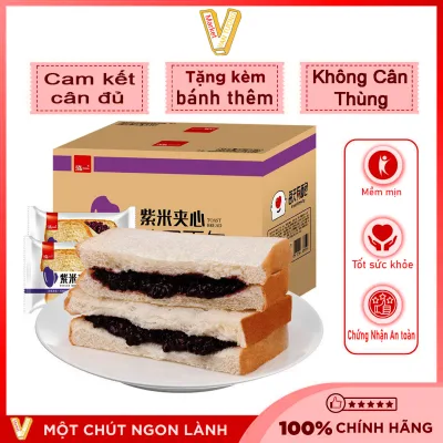 bánh sandwich có nhân gạo lức siêu ngon bánh mix đài loan bánh bông lan ăn sáng đồ ăn vặt nội địa trung date mới thời hạn lâu
