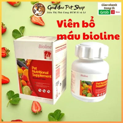 Viên bổ sung máu - Vitamin - Khoáng chất tổ hợp Bioline cho chó 160viên/hộp 284