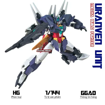 Mô hình Lắp ráp HG Uraven Unit, 1/144 Mecha Fighter, Mô hình nhựa, Đồ chơi xếp hình sưu tập