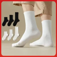Tất nam nữ cao cổ gân trơn, vớ unisex cổ ngắn trung dài phù hợp 4 mùa. Chất liệu 83% cotton tự nhiên - Bubi Classic