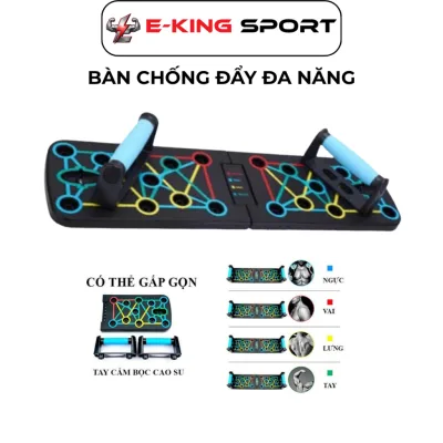 Dụng Cụ Bàn Chống Đẩy Đa Năng EKingSport hít đất Push UP Tập Cơ Ngực Vai Tại Nhà parralletes calisthenic tập gym