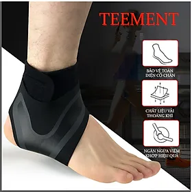 Băng Bảo Vệ Cổ Chân, Băng Quấn Cổ Chân, Đai Quấn Bảo Vệ Mắt Cá Chân Teement, Mỏng Nhẹ, Miếng Dán Chắc Chắn - Hàng Chính Hãng