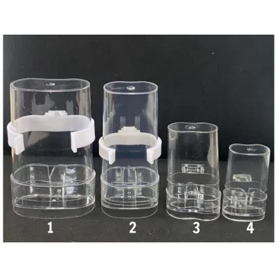 Cóng tự động cho chim cảnh - Cóng nhựa mica trong suốt đủ size cho các loại chim cảnh