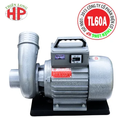 Combo Máy bơm Thiên Long 1.5HP- 1,1Kw kèm chõ nhựa 75mm-Thiên Long HP chính hãng gắn atomat và đồng hồ bơm ao hồ cá