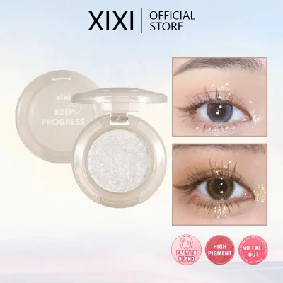 XIXI Phấn Mắt Đơn Sắc Ánh Kim Cương Lấp Lánh Không Thấm Nước nhũ mắt xixi Lấp Lánh Phấn Mắt Làm Sáng Mắt Trang Điểm Chống Thấm Nước Shimmer Bảng Màu Đơn Sắc Phấn Mắt Sắc Tố Highlighter Mỹ Phẩm NO.D559
