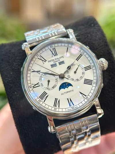 [ ĐỒNG HỒ CƠ MÁY NHẬT ] - Đồng Hồ Nam PT lịch vạn niên đồng hồ Cơ Automatic Thép 904L, Kính Saphia Chống Xước size 40mm
