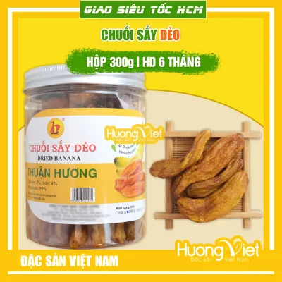 Chuối sấy dẻo mứt chuối chuối sấy không đường chảy mật rất ngon hộp đóng seal cẩn thận đồ ăn vặt tốt cho sức khỏe 300g