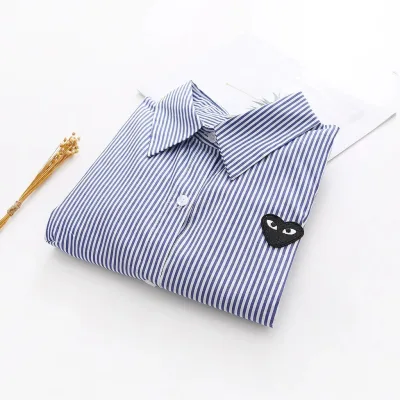 2026 Áo Sơ Mi Thời Trang Hợp Thời Trang Phong Cách Mới Hợp Thời Trang Xuân Thu Thanh Niên Văn Học Phổ Biến ins Cổ Vuông Bông Tai Kẹp Dài Tay Hợp Thời Trang