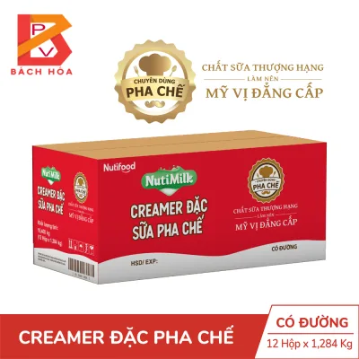 THÙNG 12 hộp sữa đặc NutiMilk Hộp 1.284kg