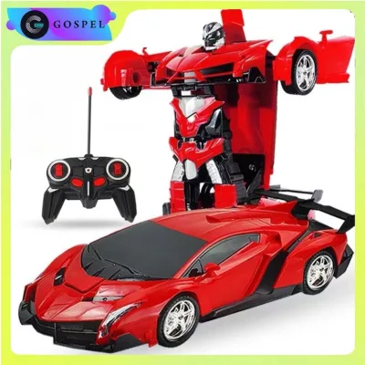 🚀Điều khiển từ xa Xe điện Một phím Biến dạng Robot King Kong, Đồ chơi cho trẻ em trai và trẻ em gái