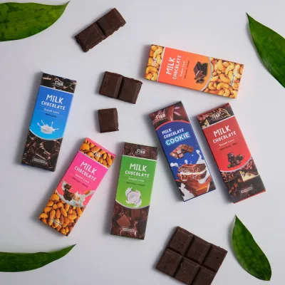 Kẹo socola sữa Hạt cacao, Hạt điều, Hạnh nhân, Dừa, ĐỦ VỊ 20g FIGO, ĐỒ ĂN VẶT VĂN PHÒNG SIÊU NGON