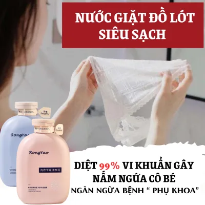Nước Giặt Đồ Lót Chăm Sóc Cá Nhân Chuyên Dụng Kháng Khuẩn, Kháng Nấm, Diết 99.9% Vi Khuẩn Gây Nấm, Ngứa, Loại Bỏ Các Vết Ố Vàng, Vết Đỏ, Làm Mềm Vải, Bảo Vệ An Toàn Vùng Kín Và Không Gây Kích Ứng