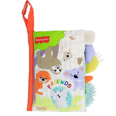 FisherPrice Sách Vải Có Đuôi Ba Chiều Đồ Chơi Nhận Thức Học Tập Sớm Cho Trẻ Sơ Sinh Không thể xé rách, có thể cắn 0-3-6-12 tháng