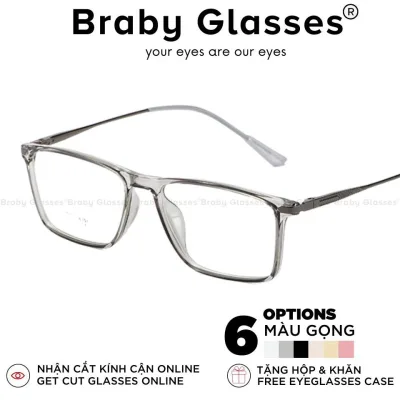 Fashionable Square Eyeglass Frames for Men and Women Tr90, Super Durable and Flexible, Braby Glasses, Simple Style Mk112
