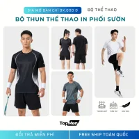 Bộ đồ thể thao nam vải thun co dãn thoáng khí đủ size M - 4XL mã T-01 - TOPMEN