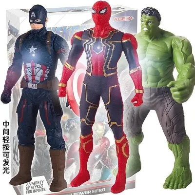 Avenger Anime Nhân Vật Hành Động Người Nhện Mô Hình Người Sắt Hulk Pvc Di Chuyển Dạ Quang Bộ Sưu Tập Búp Bê Đồ Chơi Trẻ Em Quà Tặng Giáng Sinh