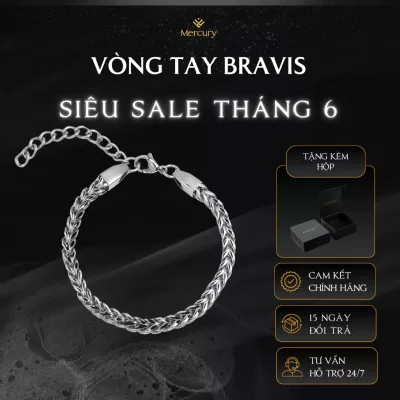 Vòng tay nam/nữ Mercury Bravis - Trang sức, Phụ kiện thời trang Unisex - Thiết kế Basic, cá tính
