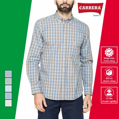 Men's Checked Long-Sleeve Shirt - Carrera Jeans - Officially Imported from Italy_213A1230A_80K