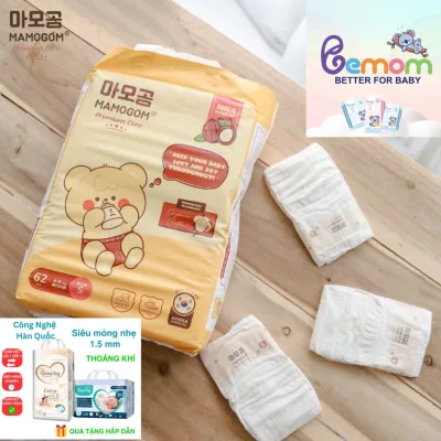 Tã/ Bỉm MAMOGOM hữu cơ cao cấp Hàn Quốc Tã/ Bỉm gooby hàn quốc, Bỉm Bemmom đủ size S62/M52/M48/L44/XL40/XXL38