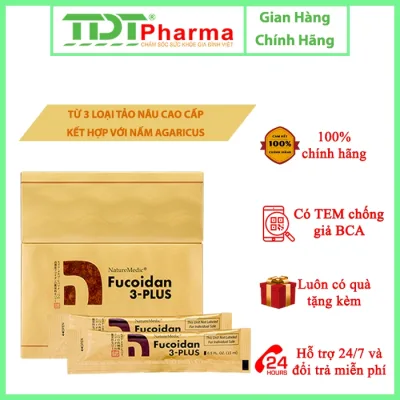 Thực phẩm chức năng Fucoidan 3-Plus Nhật Bản dạng nước. Hộp 50 gói