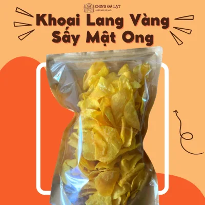 500Gr KHOAI LANG VÀNG SẤY MẬT ONG - ĐẶC SẢN CHIN ĐÀ LẠT
