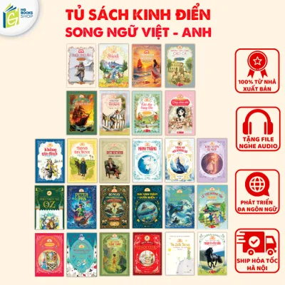Tủ sách văn học kinh điển song ngữ - Truyện thiếu nhi song ngữ, tặng audio & note từ vựng song ngữ