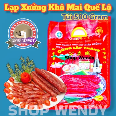 Lạp Xưởng Khô Mai Quế Lộ - Công Lập Thành {500g} - Hút Chân Không{ Bánh Trung Thu, Bánh Kẹo, Bánh Pía, Bánh Ăn Vặt, Đặc Sản Sóc Trăng }