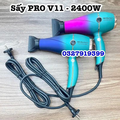 High-End Hair Dryer Pro Barber V11 2400Wprobarbers Pro V11 2400W Hair Dryer - Large Capacity, Ion Regulation, Free Shipping, 2.9m Long Cord, 3-Month Warranty, High-Quality, Effective Hair Care
