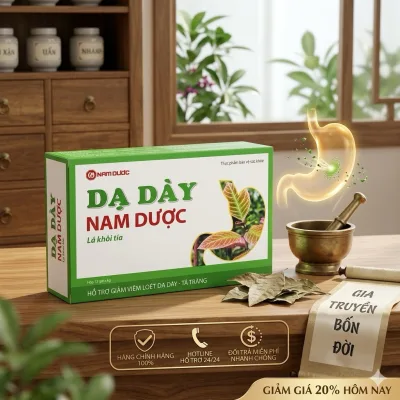 ✅ [Chính Hãng] Dạ dày Nam Dược - Hỗ Trợ Giảm Loét Dạ Dày, Ta Tràng ( Chiết Xuất Thảo Dược) Hộp 12 gói