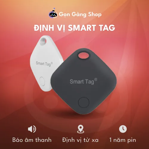 Thiết bị định vị thông minh Smart Tag thế hệ 3, không giới hạn - Gọn Gàng Shop