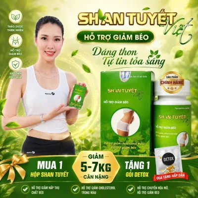 Giảm Béo Sau Sinh Giảm mỡ bụng SHAN TUYẾT_Kết Hợp DETOX Giúp Tăng Quá Trình Thải Mỡ, Thải Độc Gan Duy trì vóc dáng