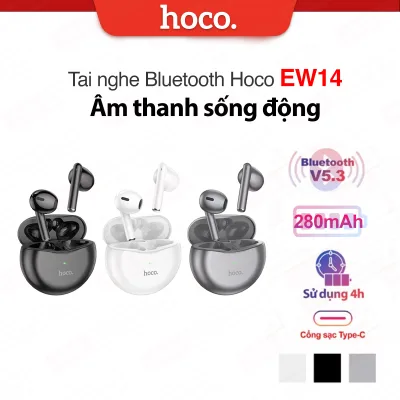 Hoco Ew14 Bluetooth V5.3 Headphones Vivid Sound, Stylish Design, up to 4 Hours of Use, 280Mah Battery Capacity
