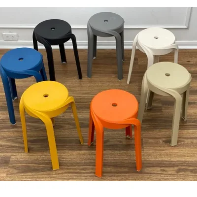 Ghế đôn nhựa quán cafe cao 45cm chill ghế đẩu nhựa đúc decor phòng khách nhà hàng khách sạn