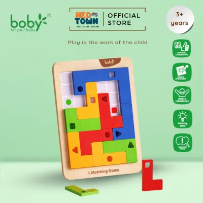 Board Game Giải Đố Xếp Hình Trí Tuệ - Boby L Matching Game 𝗡𝗲𝗼 𝗧𝗼𝘄𝗻
