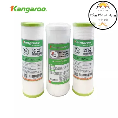 Bộ Lõi lọc nước Kangaroo - Lõi 1/2/3 - cam kết hàng Chính hãng của kangaroo