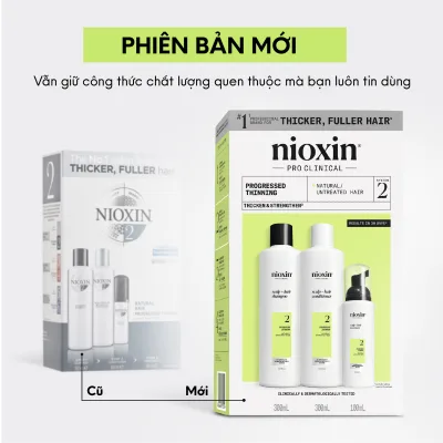 Nioxin System Kit for Hair Loss Care, Hair Thickening Kit 150-300ml