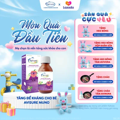 Multivitamin for Babies Avisure Muno, Increases Immune Resistance to Help Keep Babies Healthy 100ml