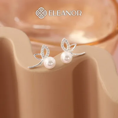 Bông tai nữ chuôi bạc 925 Eleanor Accessories tai thỏ đính đá phụ kiện trang sức khuyên tai 9930