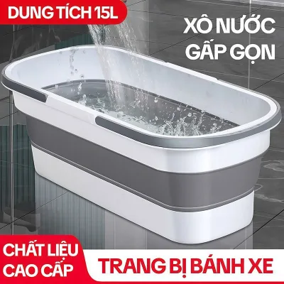Xô Đựng Nước TANK-01, Xô Gấp Gọn, Xô Lau Nhà, Thau Giặt Đồ Gấp Gọn