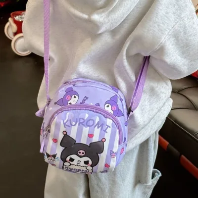 Kuromi, Cinnamoroll Children's Crossbody Bag Shoulder Bag Coin Purse, Canvas Handbag
