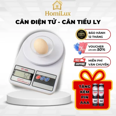 Cân Điện Tử Nhà Bếp 1g-10kg Cao Cấp, Cân Tiểu Ly Độ Chính Xác Cao Dùng Cho Nhà Bếp, Bảo Hành 12 Tháng