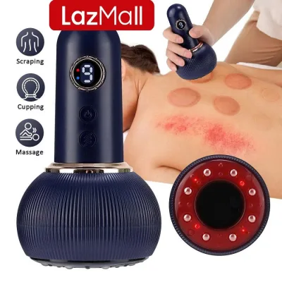 LazMall Deal Cực Căng -50% Nhật Bản Máy Giác Hơi Cầm Tay 9 Cấp Độ - Mẫu Mới 2025 - Tặng Tinh Dầu Massage, Kết Hợp Đông Y và Công Nghệ Hiện Đại Hồng Ngoại 8 Đầu Bi Tích Hợp Giác Hơi, Massage Và Nhiệt Trị Liệu Trong 1 Thiết Bị