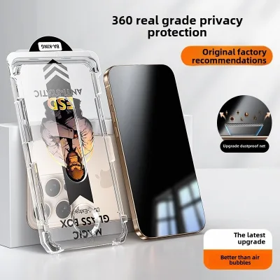 Kính Cường lực tự dán full màn chống bụi màn cho iPhone 17 16 15 14 13 12 11 Pro Max