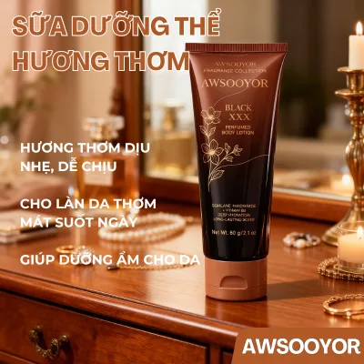 AWSOOYOR Sữa Dưỡng Thể Hương Thơm dưỡng ẩm lâu trôi, dễ hấp thụ, phù hợp với hầu hết các loại da trong khí hậu nóng ẩm 6